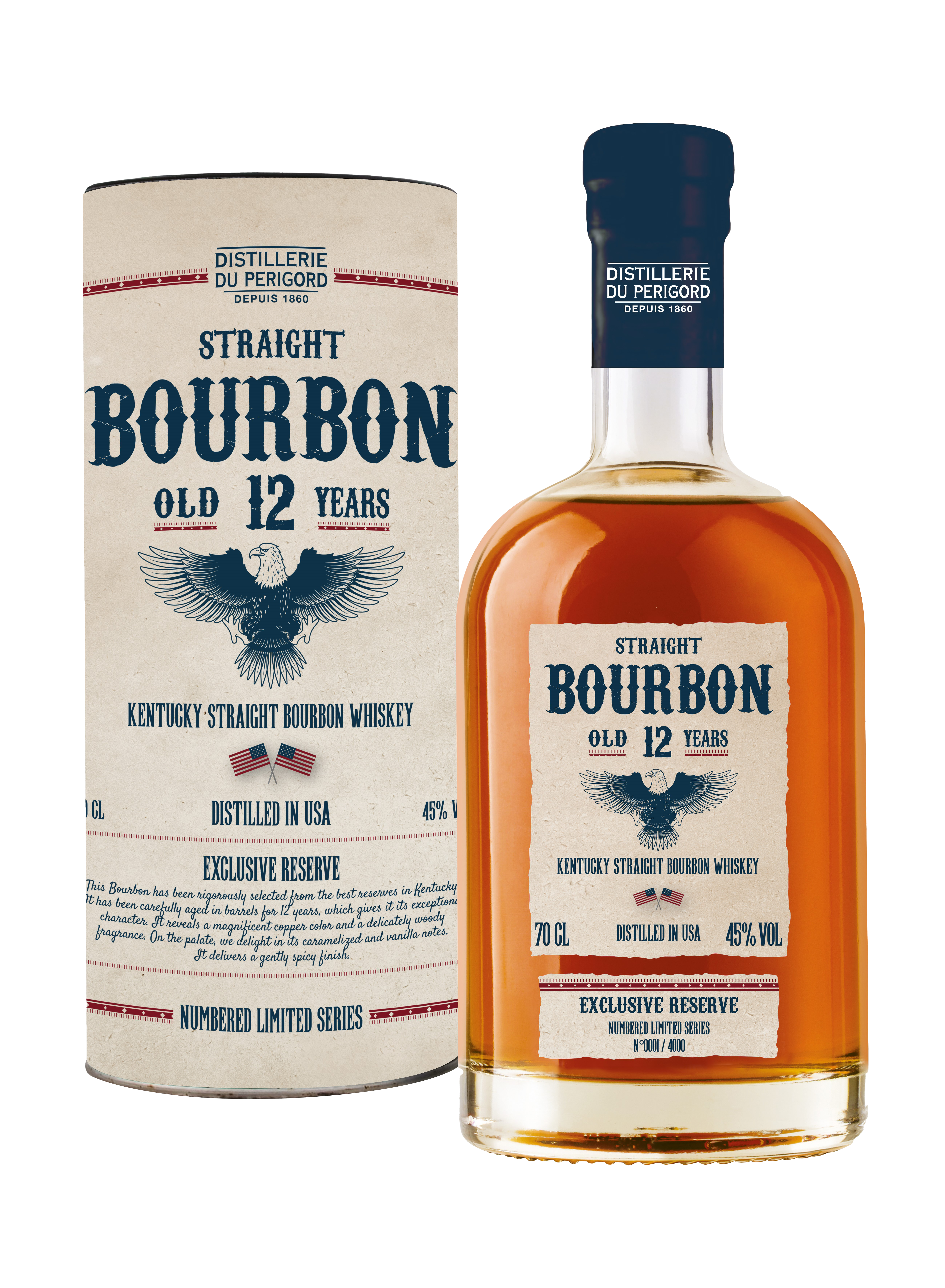 bourbon 12 ans d'âge distillerie du perigord